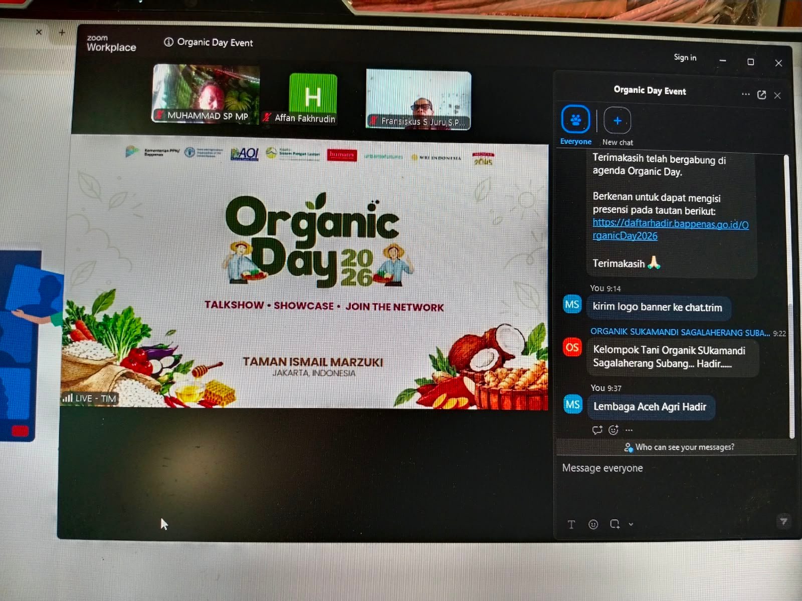 BPN-Bappenas Gelar Organic Day